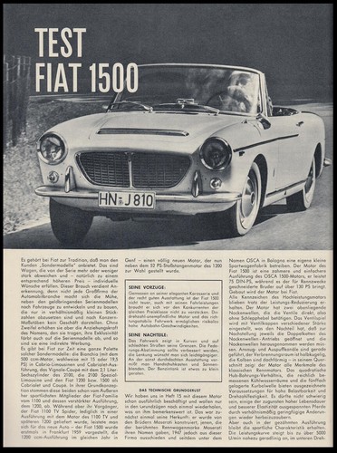 Fiat 1500 mit - 75, ps