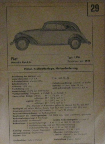 Fiat 1500 ab - *, 1936