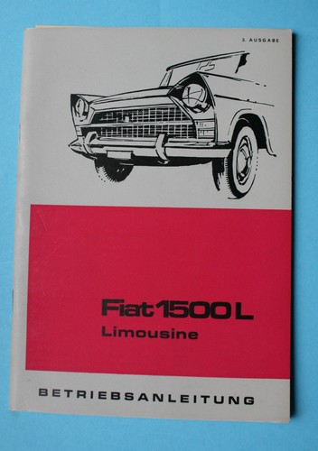 Fiat 1500 bedienungsanleitung - 1500,