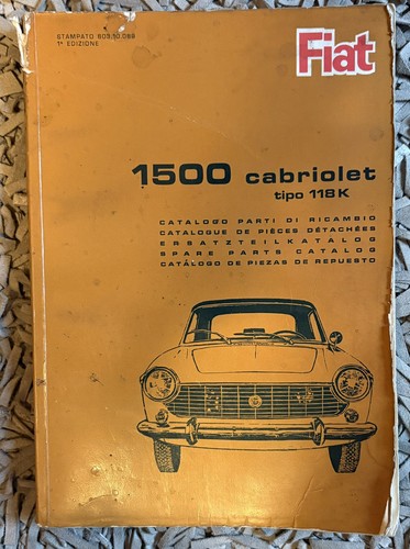 Fiat 1500 cabriolet - tipo, k