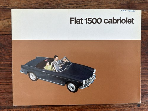 Prospekt fiat 1500 cabriolet - prospekt,